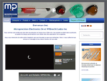Tablet Screenshot of microprecision.ch